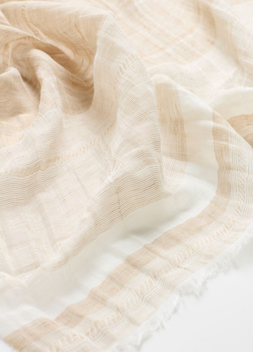 Kurzärmeliges Stricktop mit Stehkragen