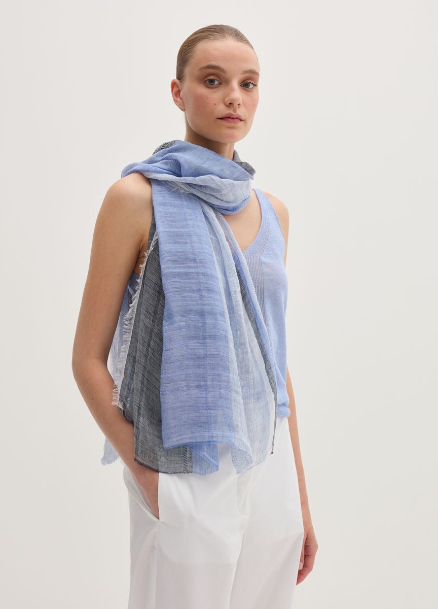 Kurzärmeliges Stricktop mit Stehkragen