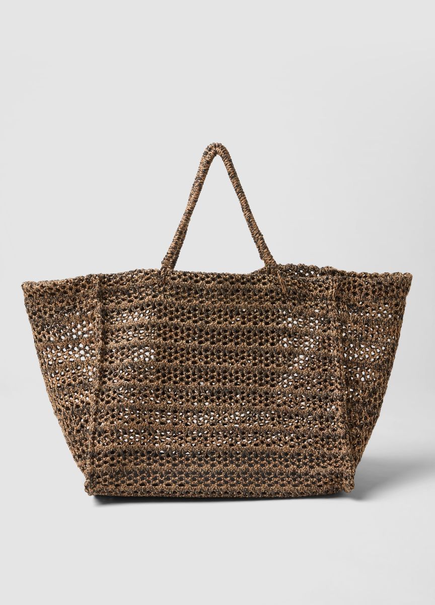 Kurzärmeliges Stricktop mit Stehkragen