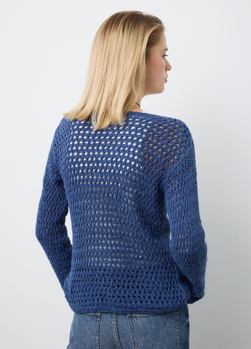 Klassischer Strick-Cardigan mit V-Ausschnitt