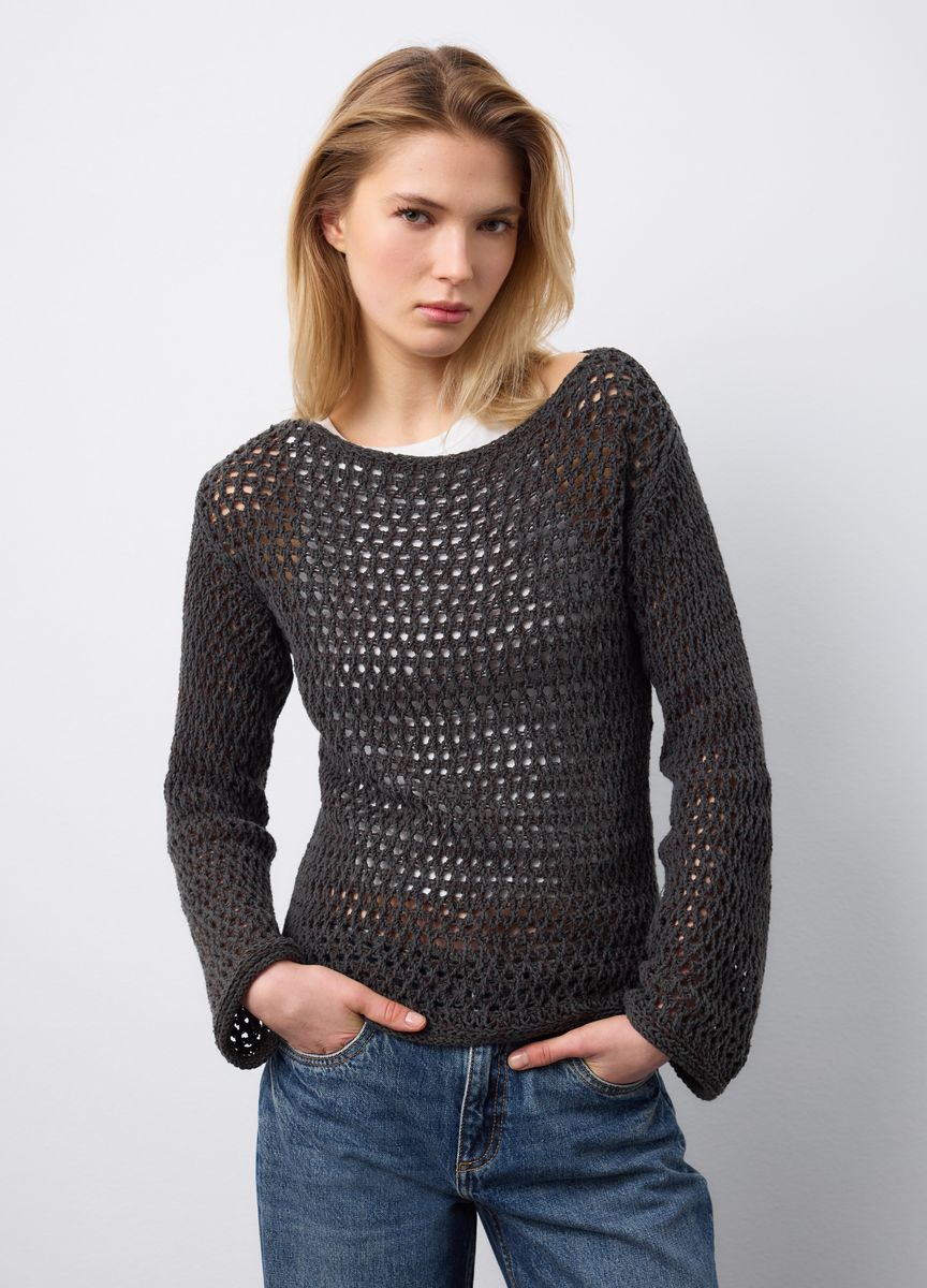 Klassischer Strick-Cardigan mit V-Ausschnitt