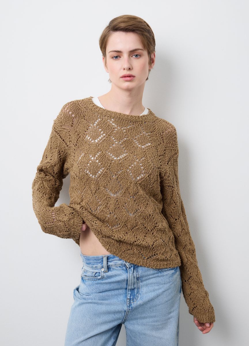 Minimalistischer übergroßer Strickschal