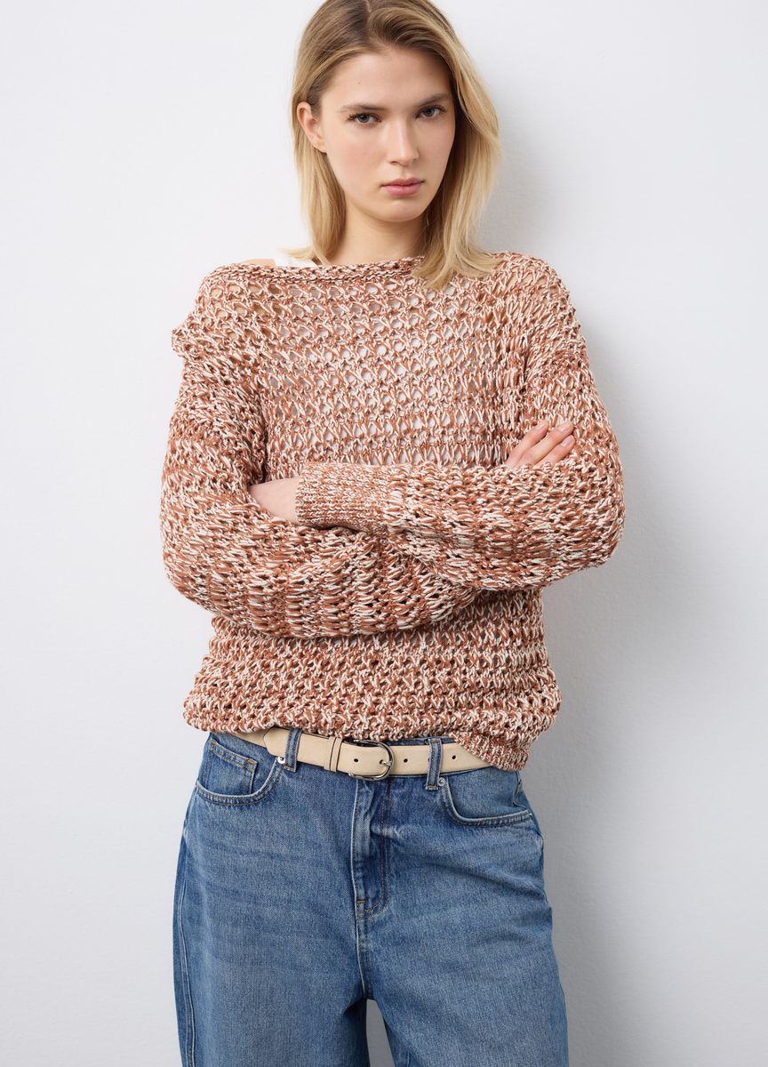Minimalistischer übergroßer Strickschal