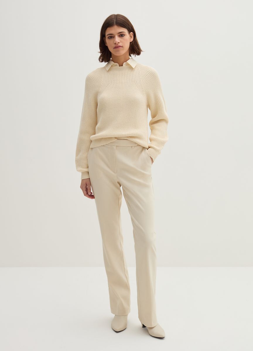 Klassischer Feinstrick-Rollkragenpullover