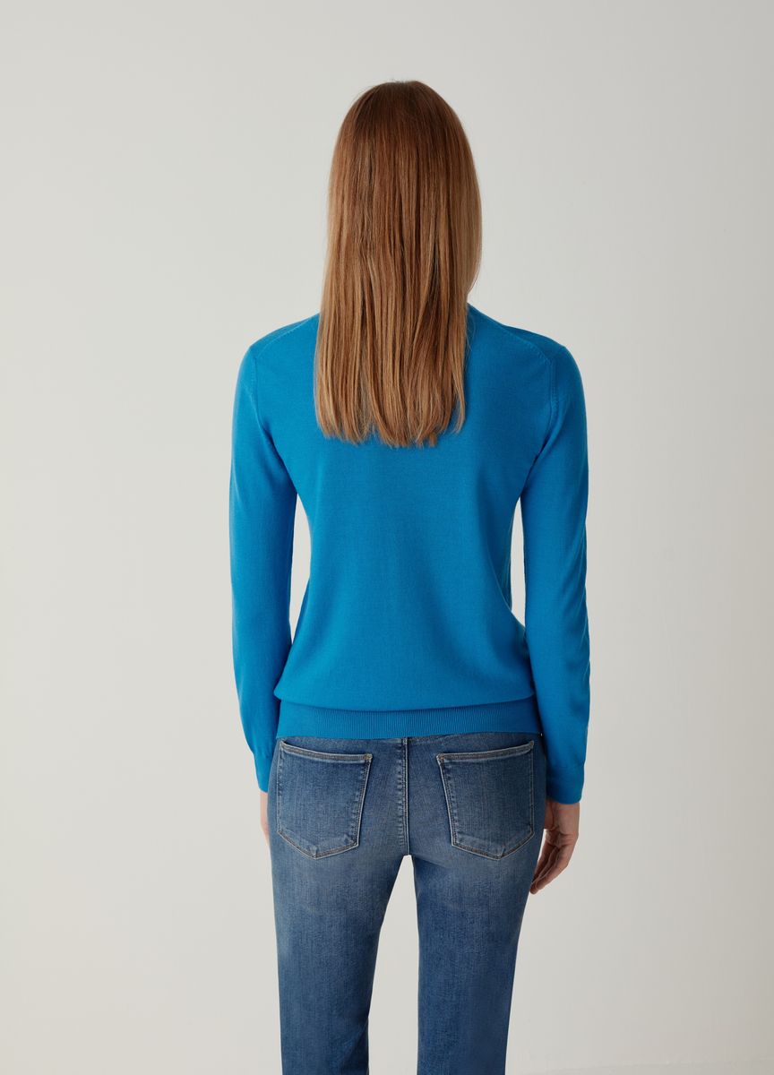 Klassischer Feinstrick-Rollkragenpullover