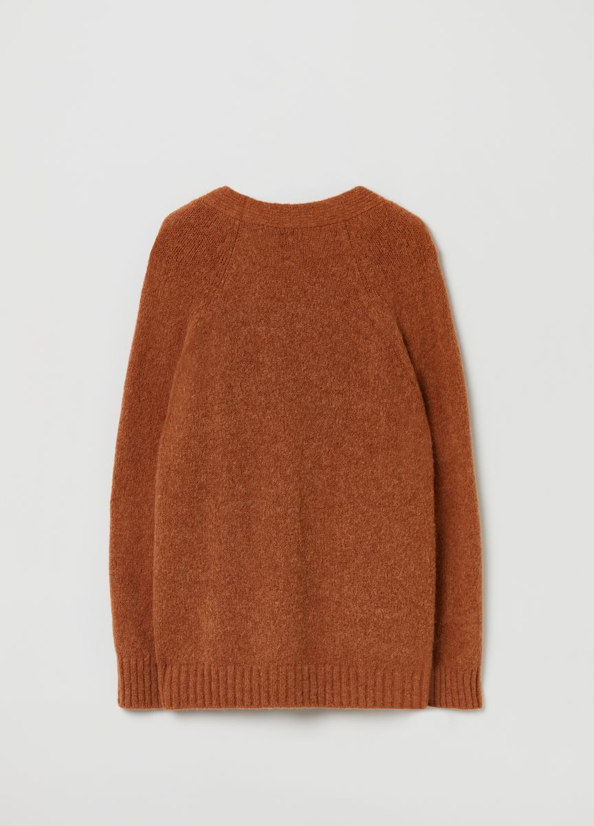 Oversize-Cardigan mit aufgesetzten Taschen