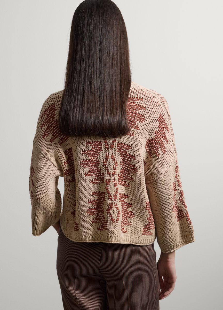 Oversize-Cardigan mit aufgesetzten Taschen
