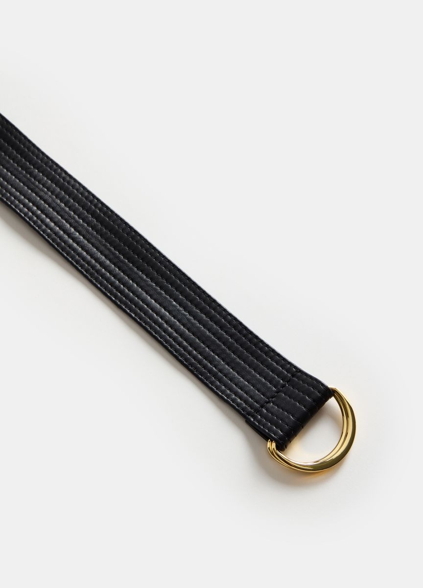 Eleganter Leder-Wickelgürtel mit Quasten