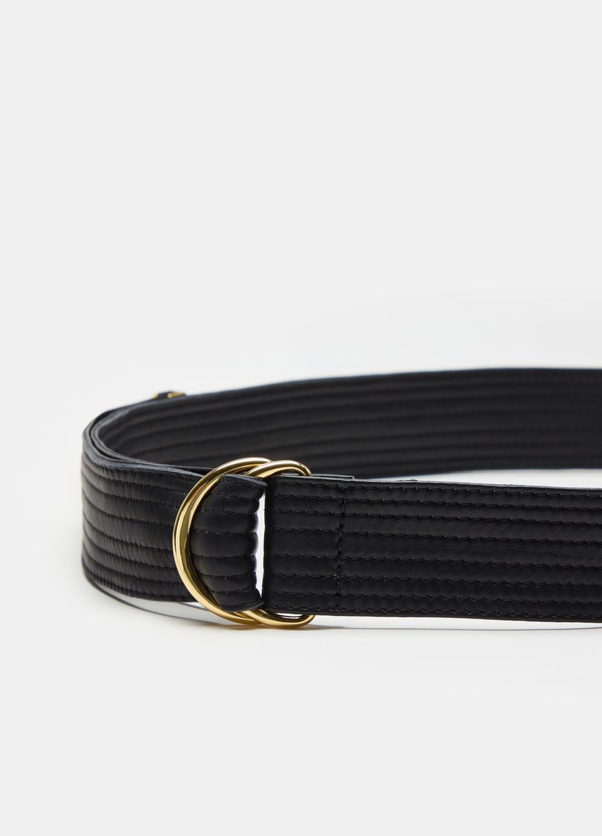 Eleganter Leder-Wickelgürtel mit Quasten