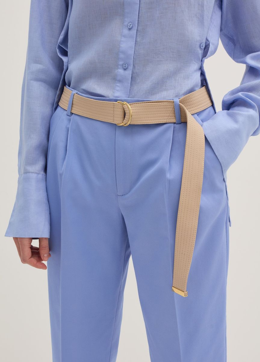 Eleganter Leder-Wickelgürtel mit Quasten