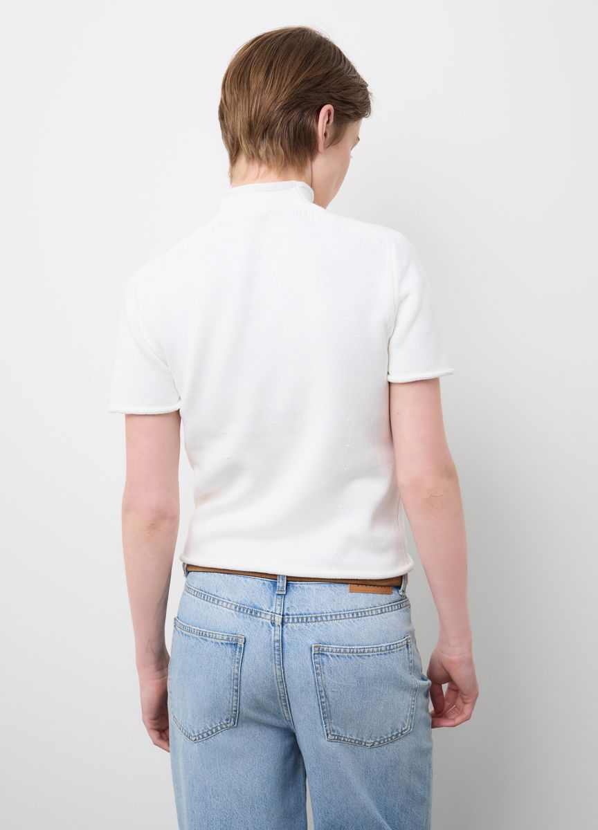 Minimalistische Feinstrick-Pulloverweste
