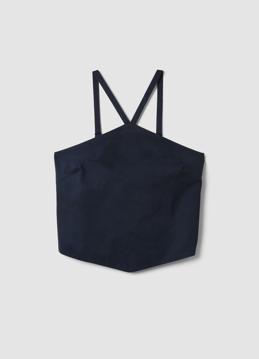 Minimalistische Feinstrick-Pulloverweste