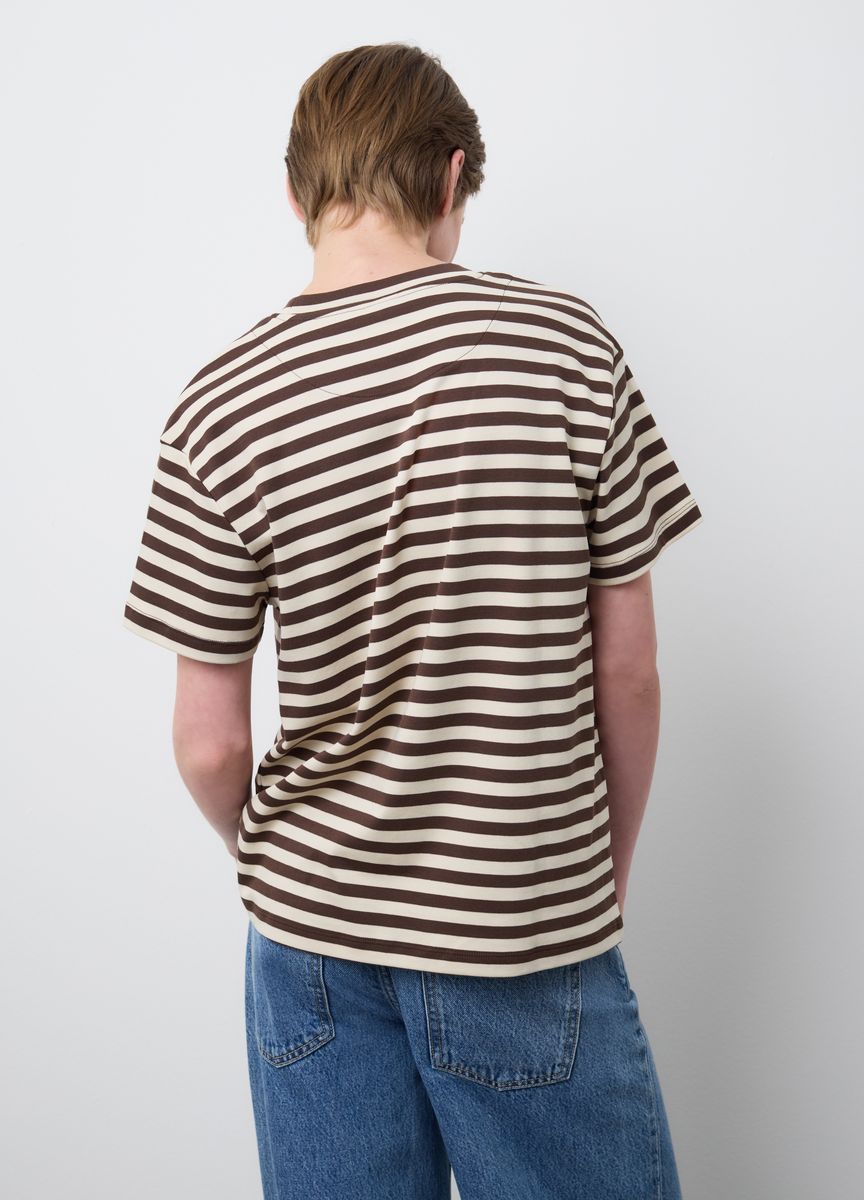 Essentielles Baumwoll-T-Shirt mit Rundhals
