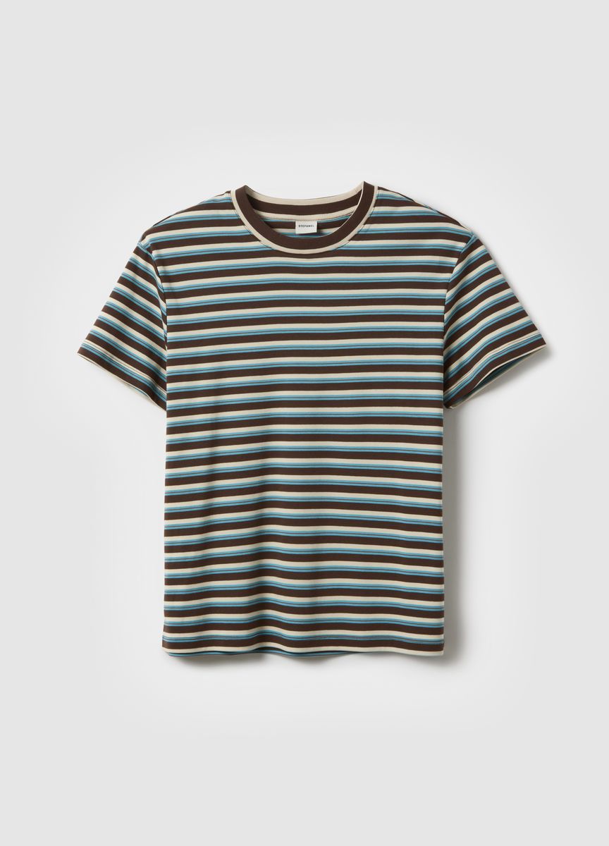 Essentielles Baumwoll-T-Shirt mit Rundhals