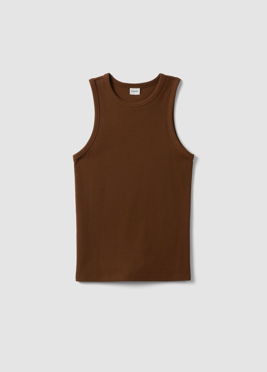 Essentielles Baumwoll-T-Shirt mit Rundhals
