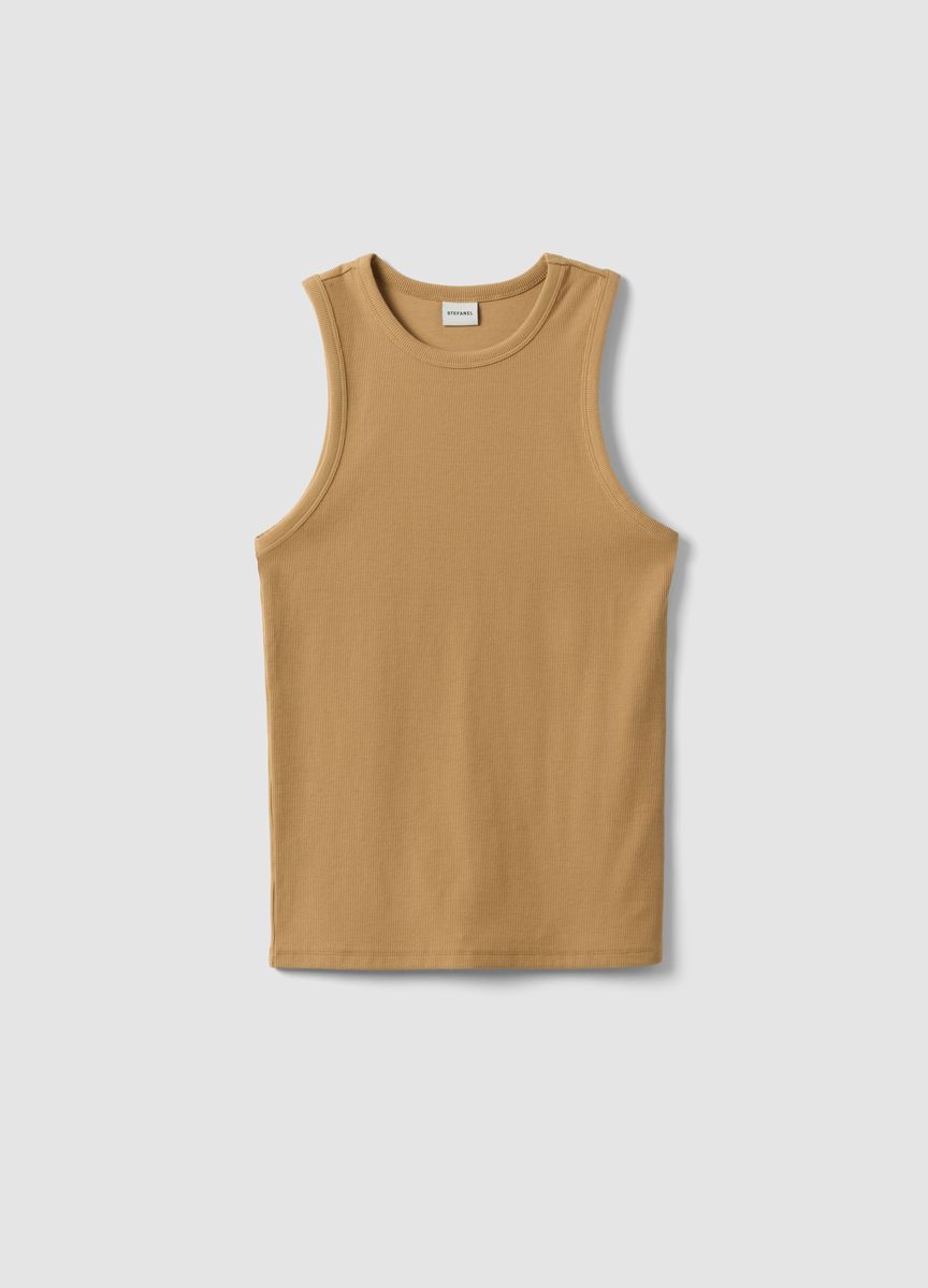 Essentielles Baumwoll-T-Shirt mit Rundhals