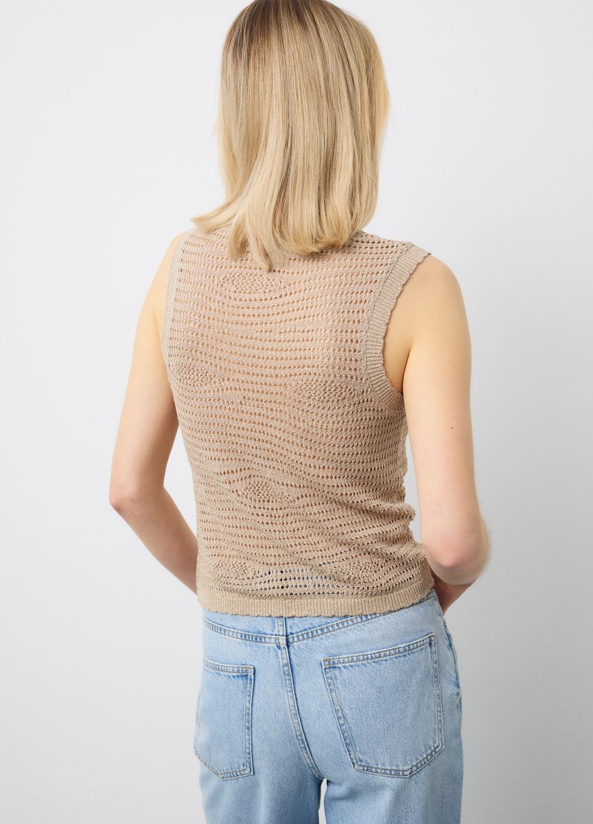 Essentielles Baumwoll-T-Shirt mit Rundhals