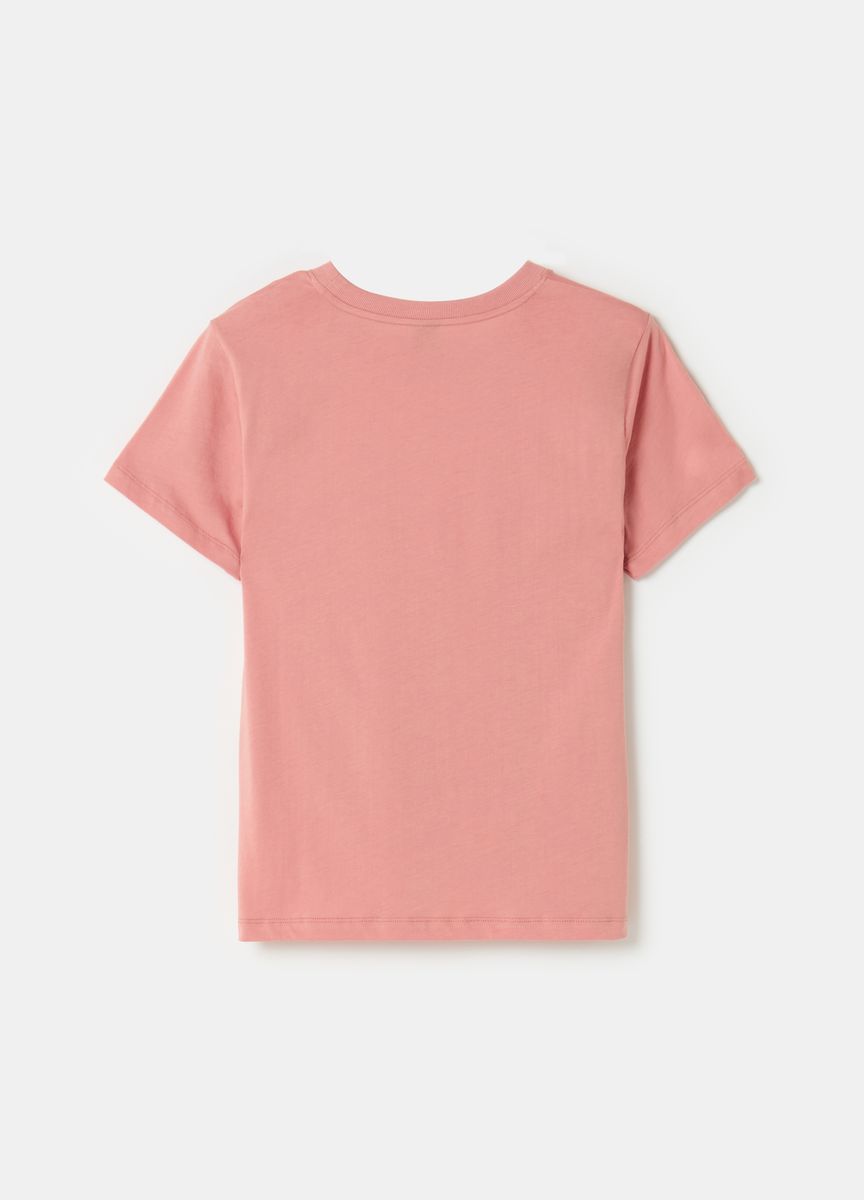 Essentielles Baumwoll-T-Shirt mit Rundhals