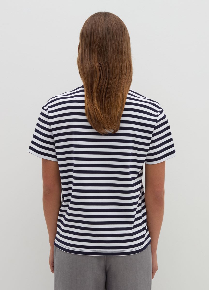 Essentielles Baumwoll-T-Shirt mit Rundhals