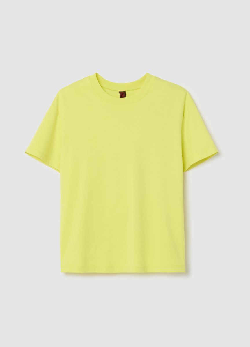 Essentielles Baumwoll-T-Shirt mit Rundhals
