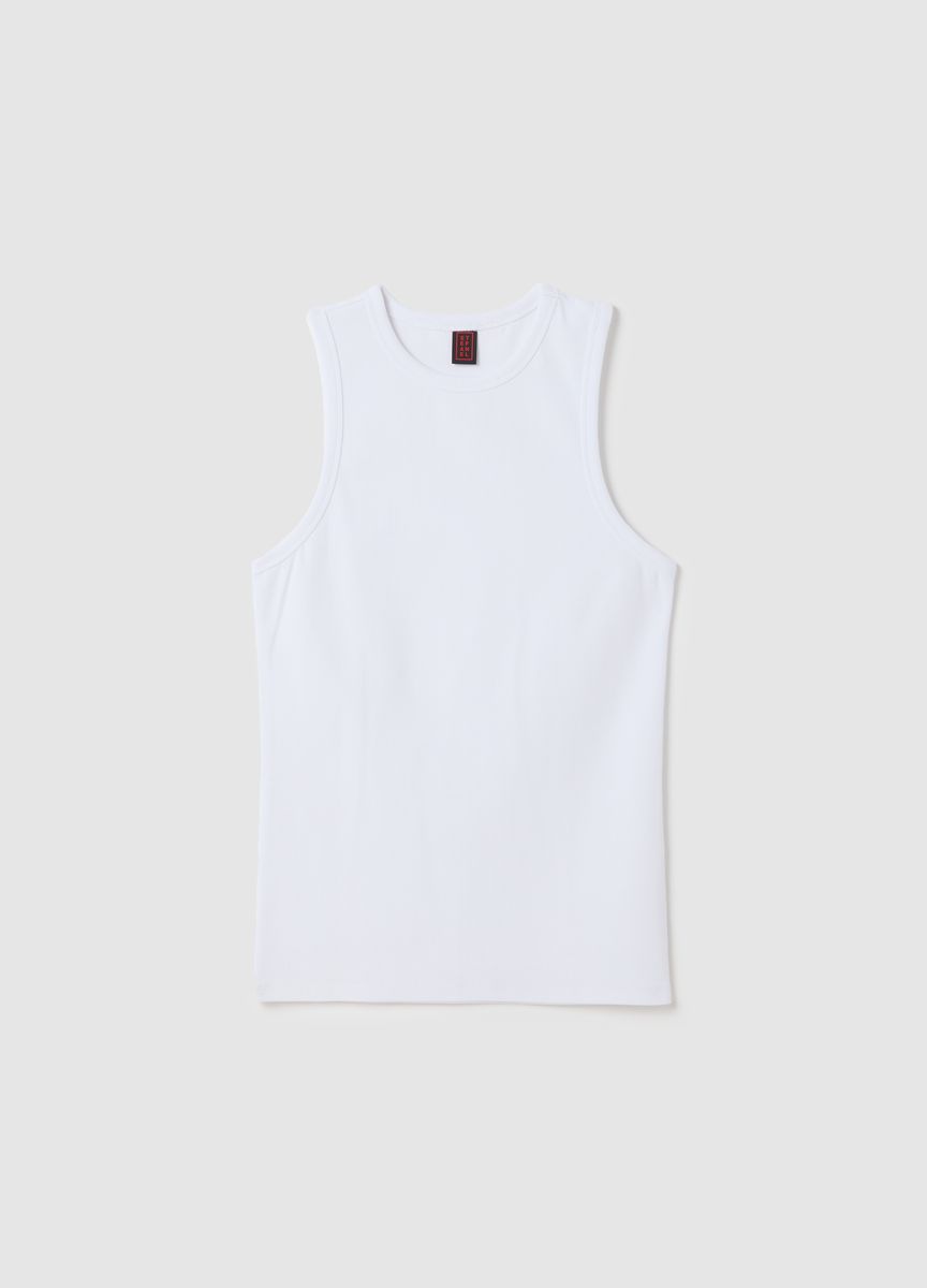 Essentielles Baumwoll-T-Shirt mit Rundhals