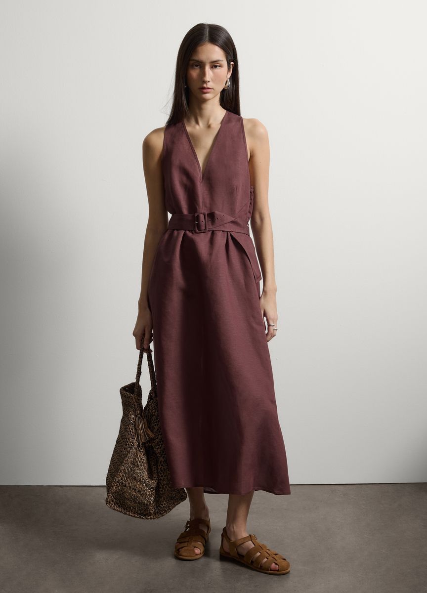 V-Ausschnitt Bluse mit Ballonärmeln