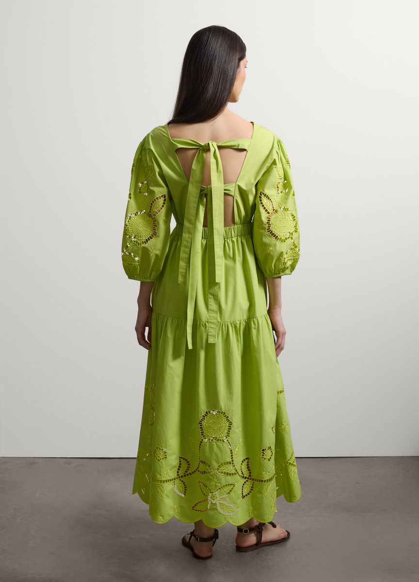 V-Ausschnitt Bluse mit Ballonärmeln