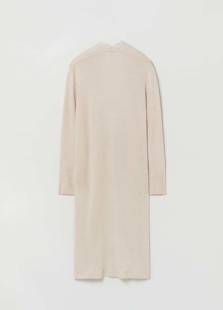 Minimalistischer langer Strickcardigan