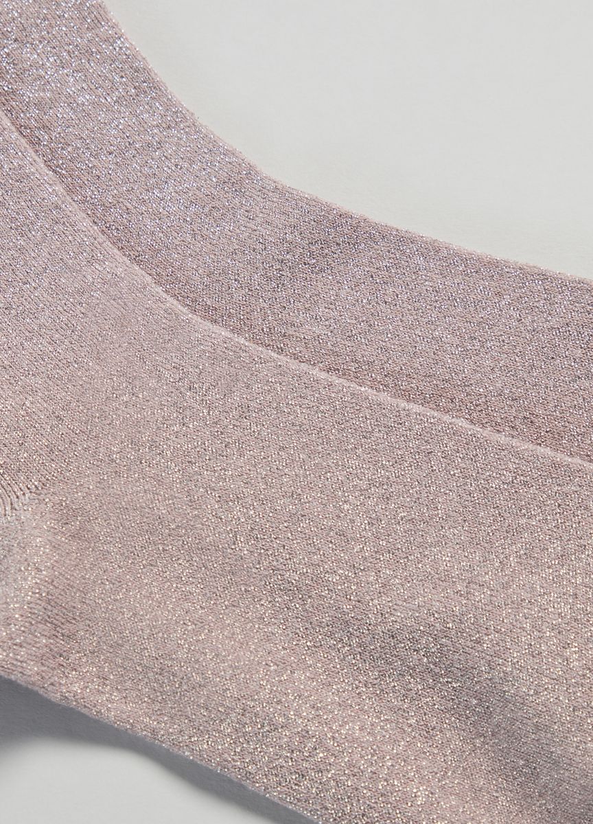 Glitzernde Metallic-Lurex-Söckchen