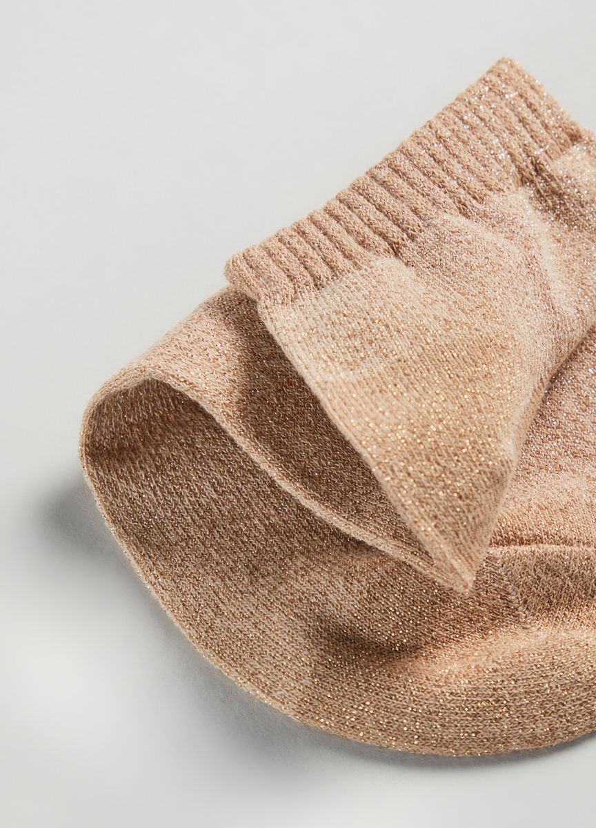 Glitzernde Metallic-Lurex-Söckchen