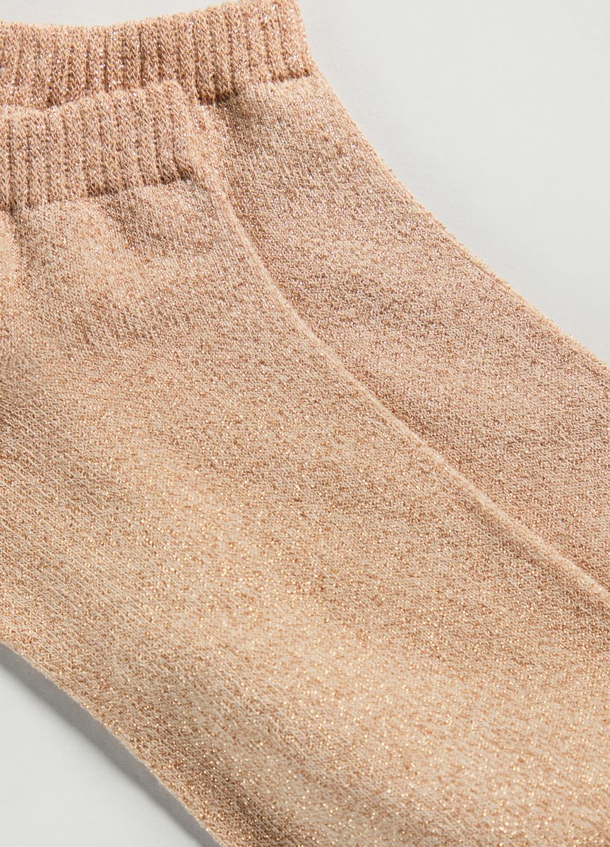 Glitzernde Metallic-Lurex-Söckchen