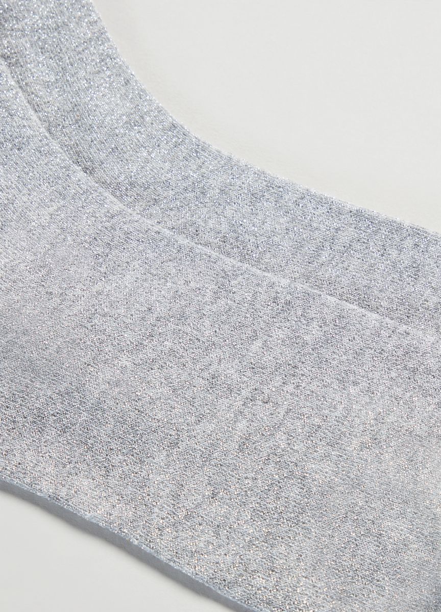 Glitzernde Metallic-Lurex-Söckchen
