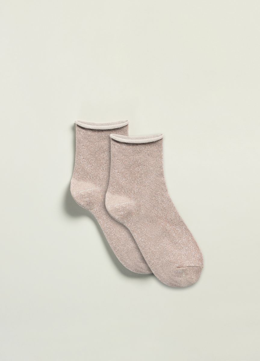 Glitzernde Metallic-Lurex-Söckchen