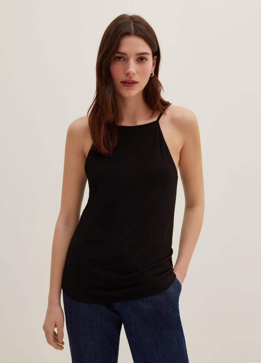Minimalistisches Halterneck-Tanktop