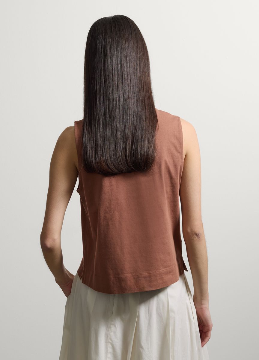 Minimalistisches Halterneck-Tanktop