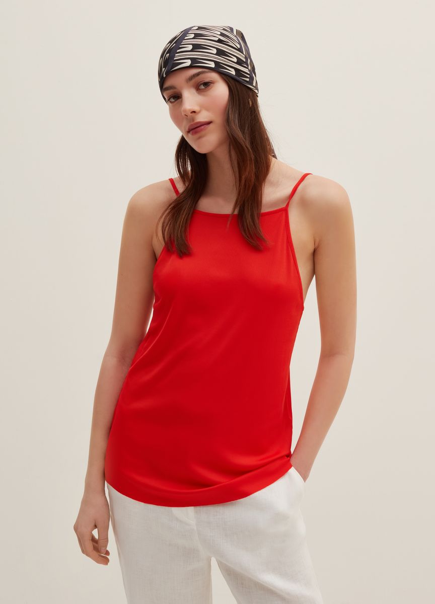 Minimalistisches Halterneck-Tanktop