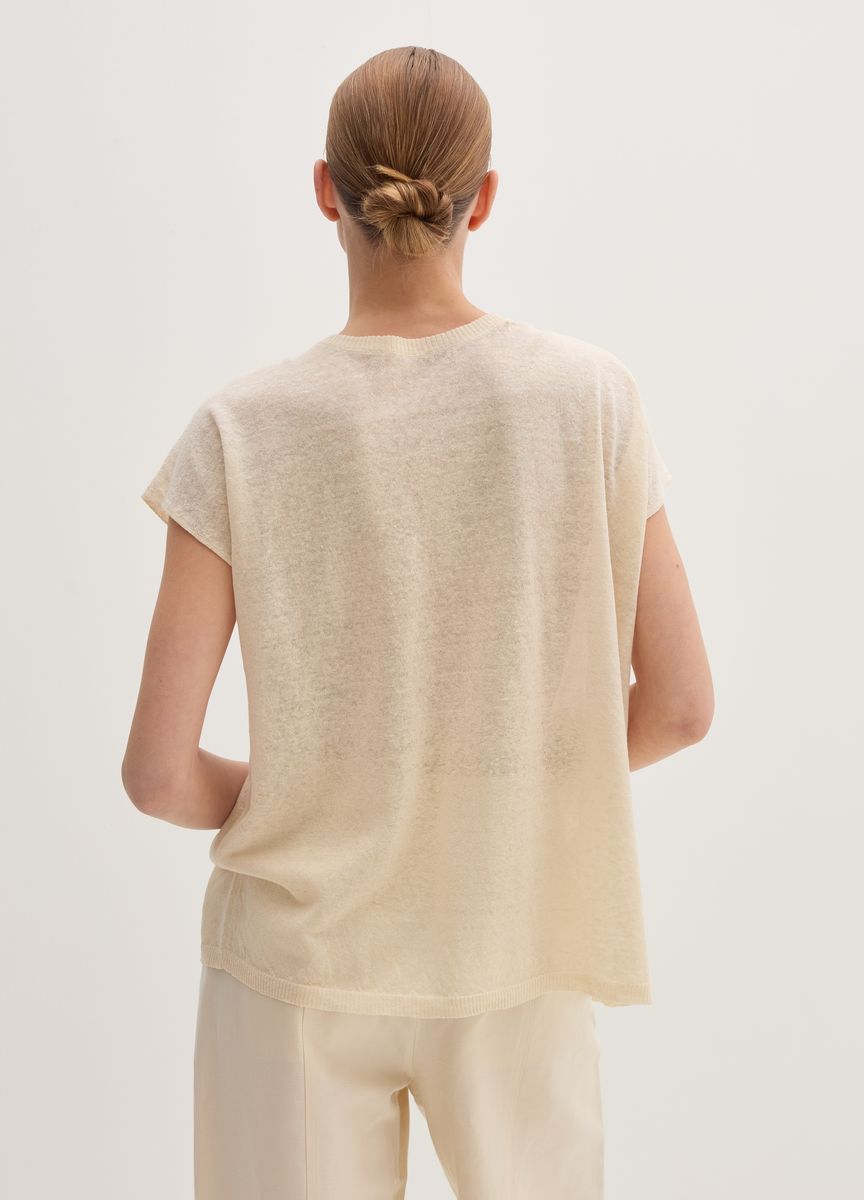 Lagiges Midikleid mit Empire-Taille