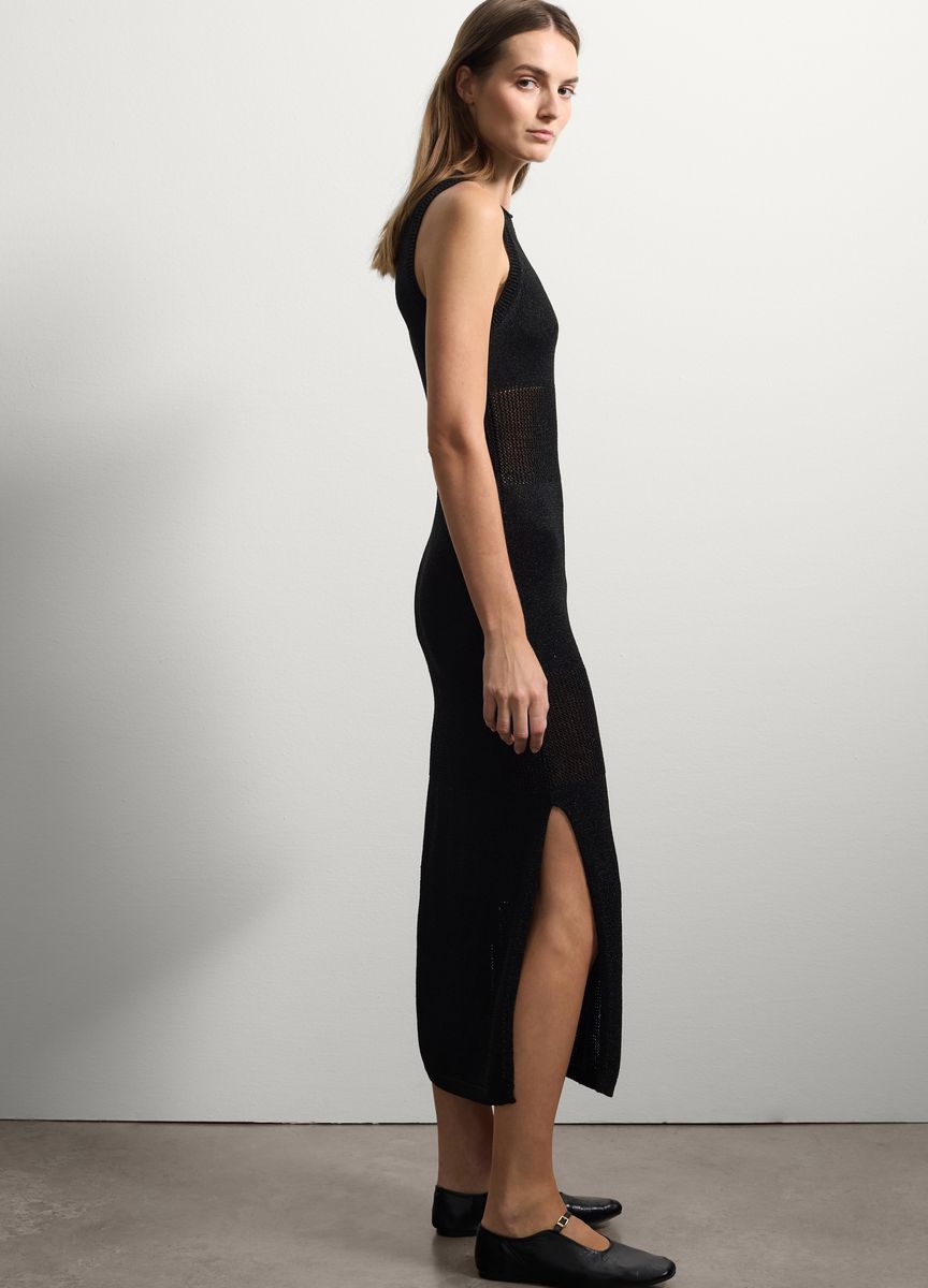 Lagiges Midikleid mit Empire-Taille