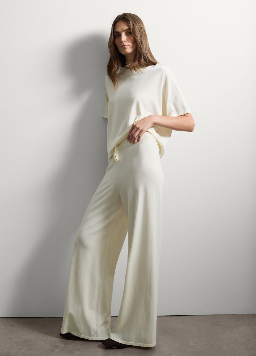 Lagiges Midikleid mit Empire-Taille