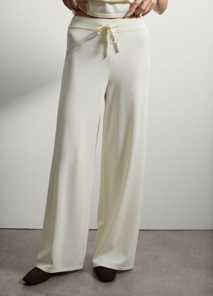 Lagiges Midikleid mit Empire-Taille