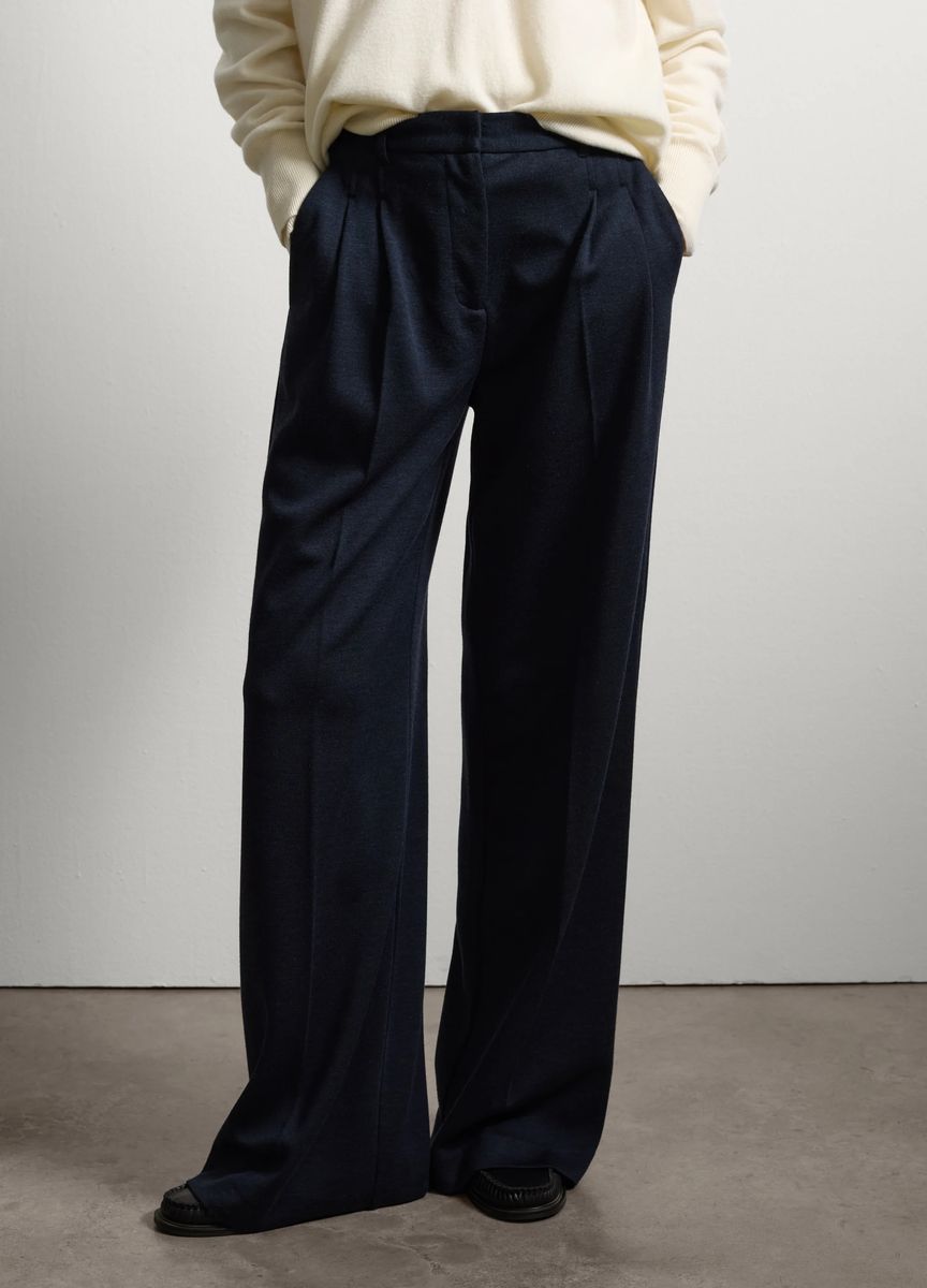Lagiges Midikleid mit Empire-Taille