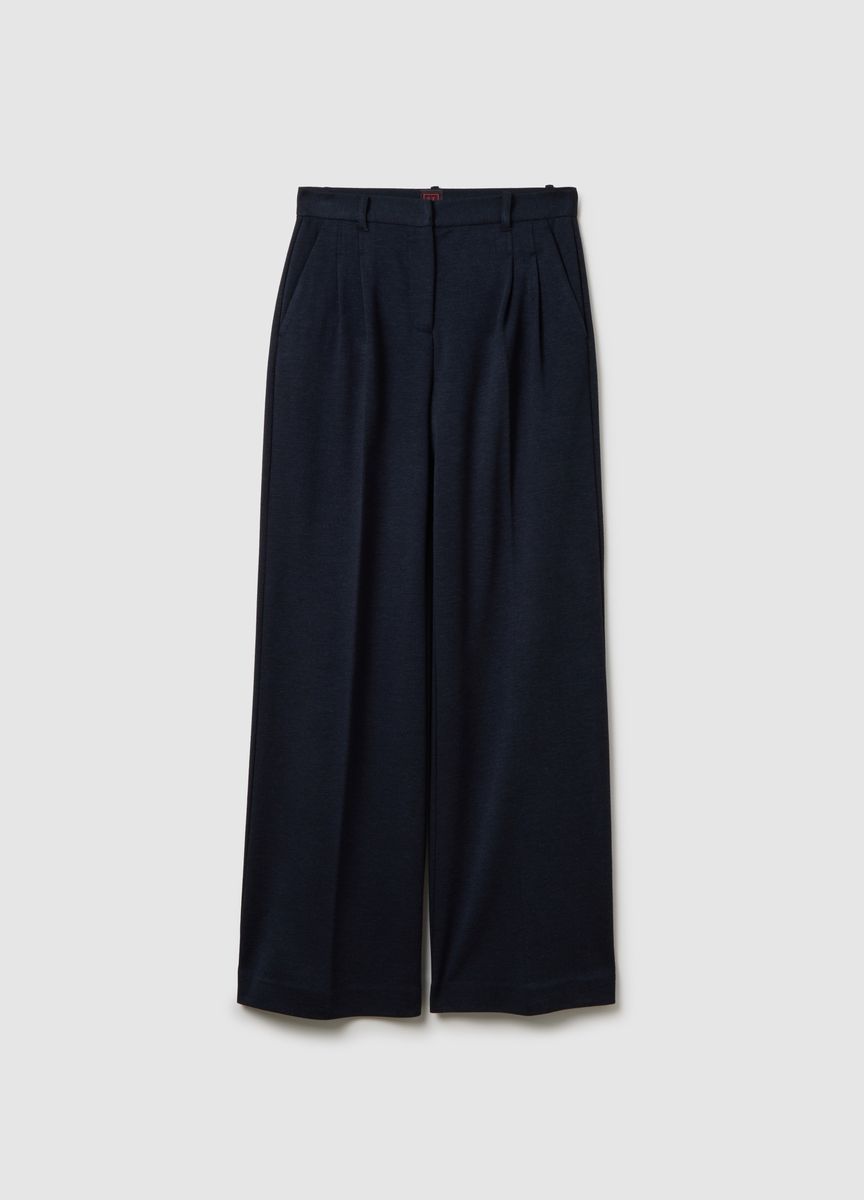 Lagiges Midikleid mit Empire-Taille