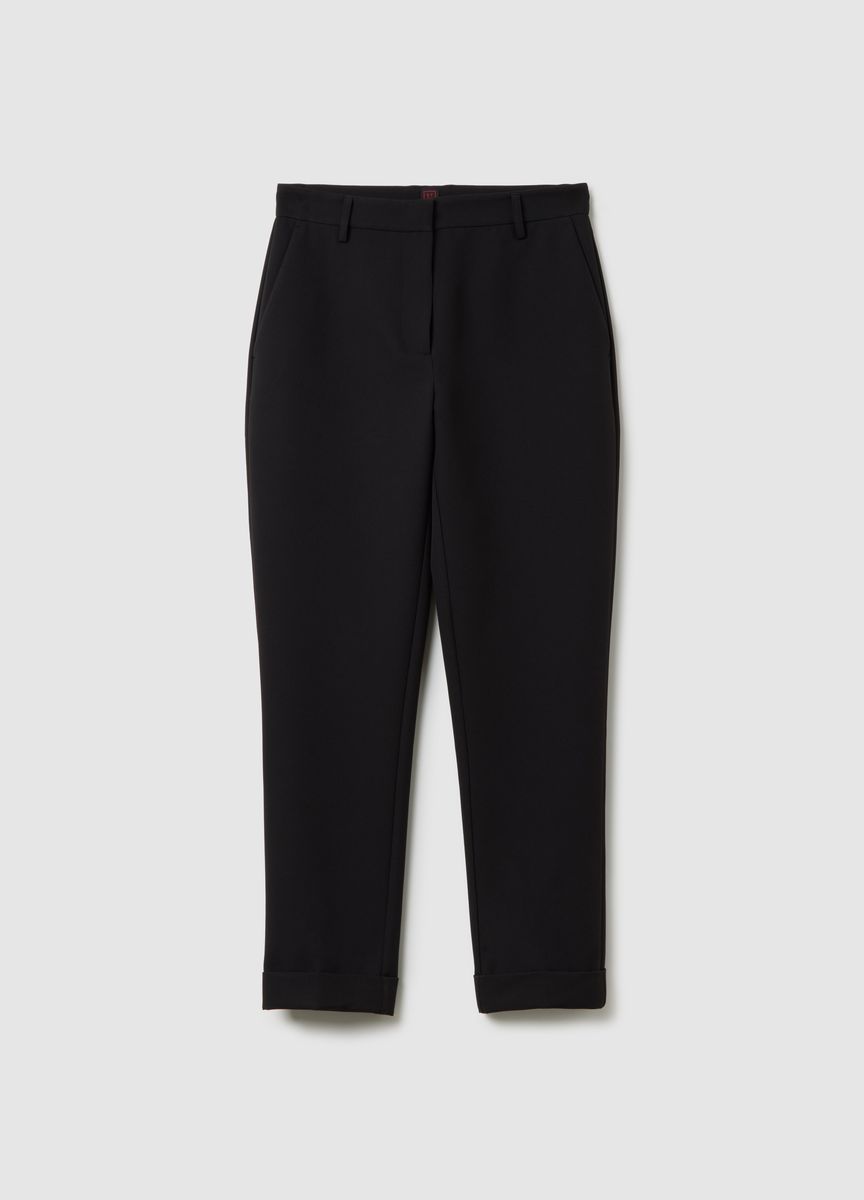 Klassische Stoffhose mit Bügelfalte
