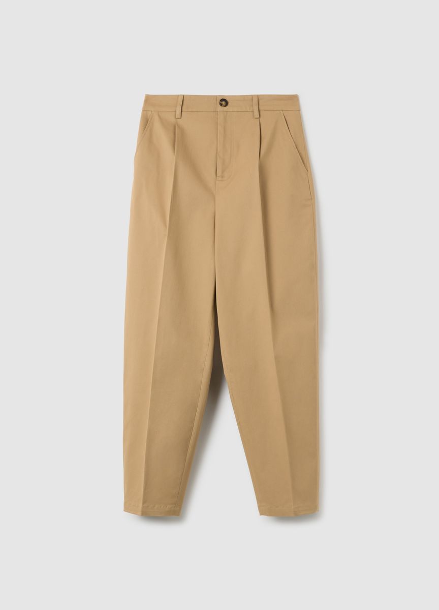 Klassische Stoffhose mit Bügelfalte