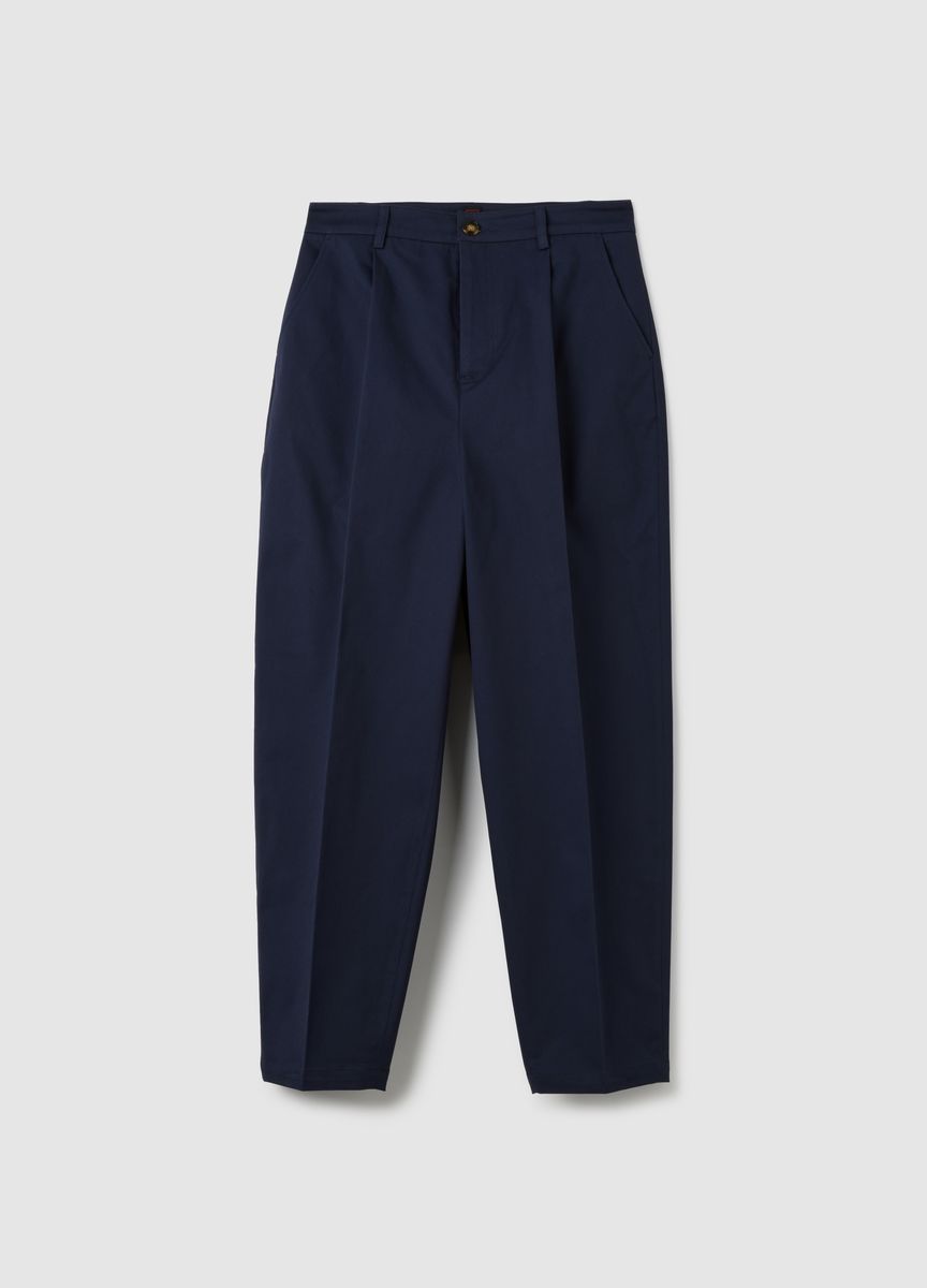 Klassische Stoffhose mit Bügelfalte