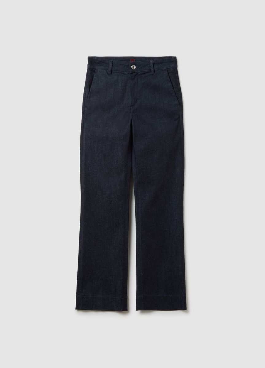 Klassische Stoffhose mit Bügelfalte
