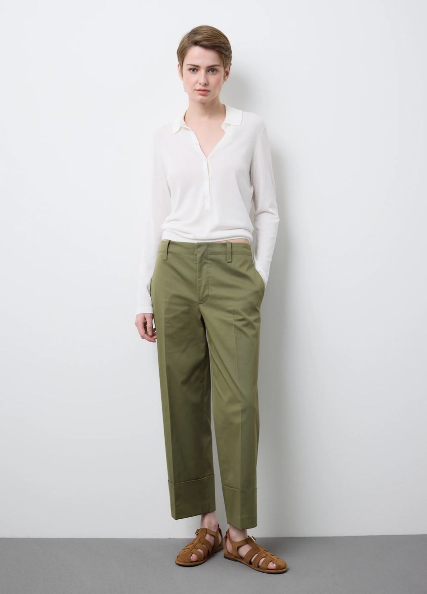 Klassische Stoffhose mit Bügelfalte