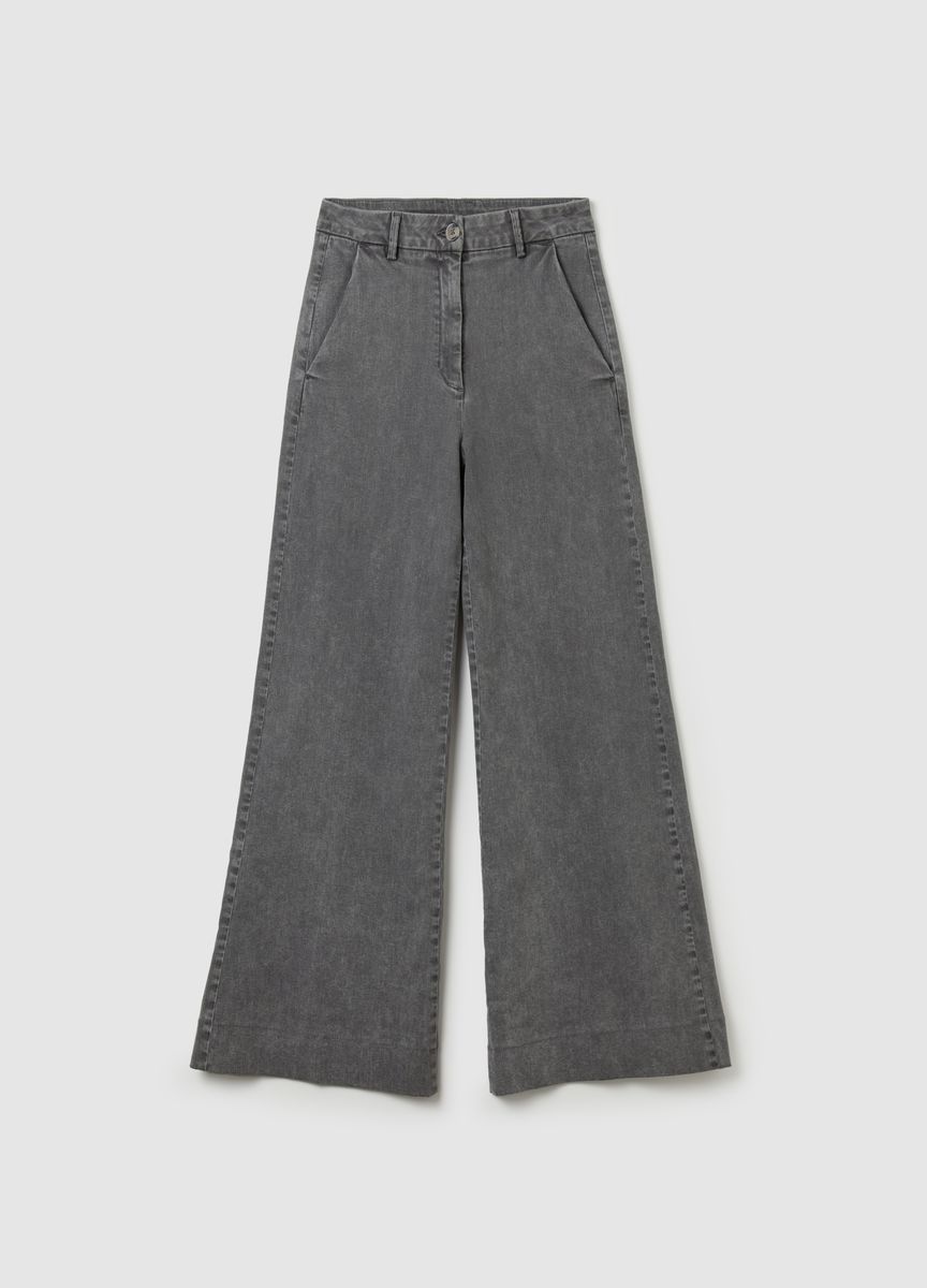 Klassische Stoffhose mit Bügelfalte