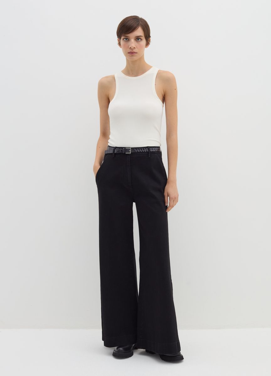 Klassische Stoffhose mit Bügelfalte