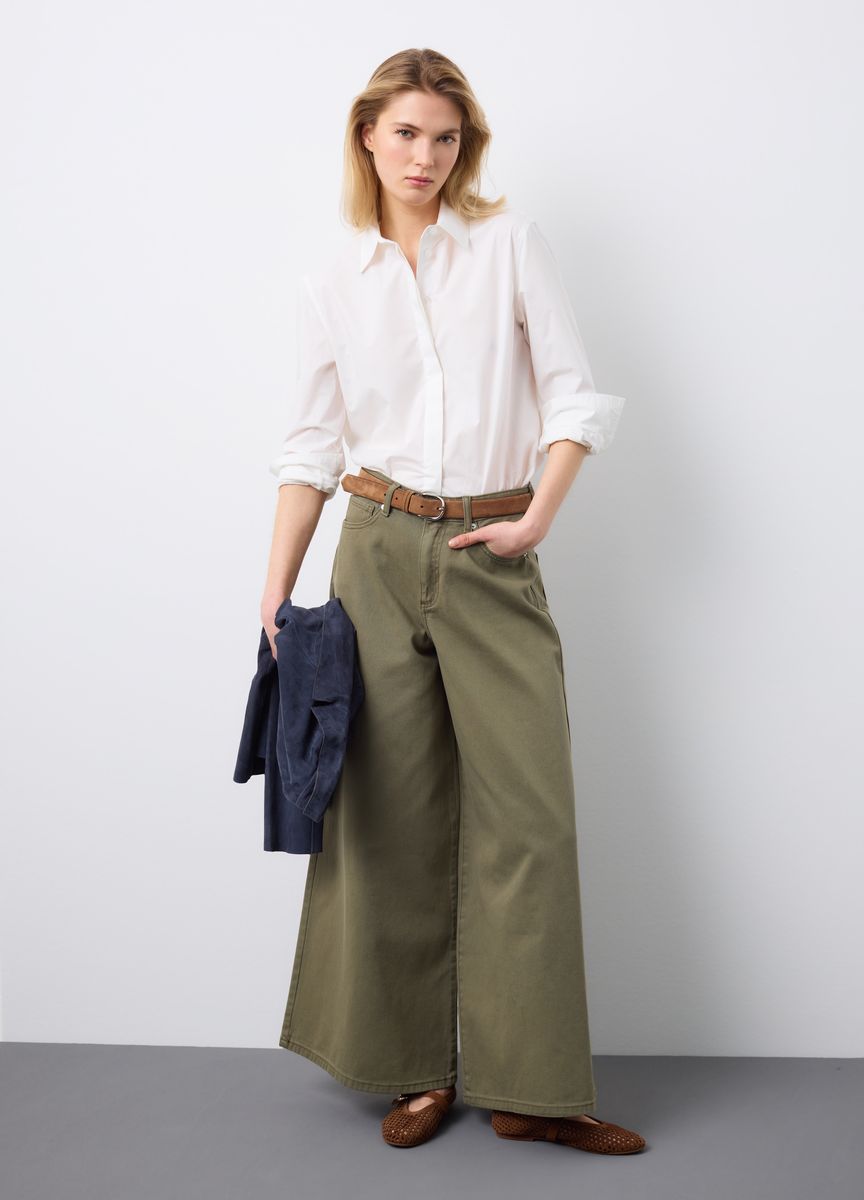 Klassische Stoffhose mit Bügelfalte
